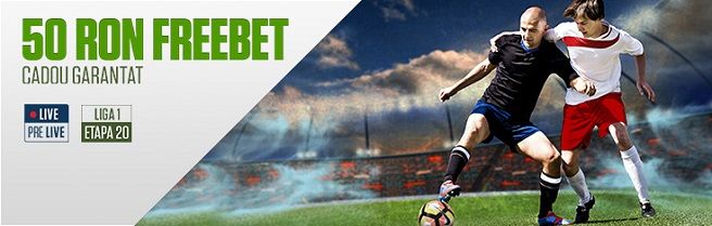 50 RON FREEBET GARANTAT - Etapa 20 din Liga 1 Romania